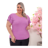 Blusinha Tecido Suede Plus