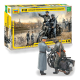 Bmw R 12 German Heavy Motorcycle Kit Zvezda 3632 1 35