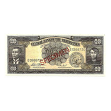 Bn8088 Filipinas 1949 20 Pesos Specimen Collector
