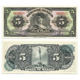 Bn8186 México 1953 5 Pesos La