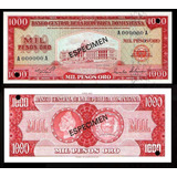 Bn8221 Rep Dominicana 1975 Mil Pesos Ouro Specimen Rara