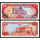 Bn8239 Rep Dominicana 1984 Mil Pesos Ouro Specimen Rara