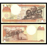 Bn8245 Rep Dominicana 2000 Cem Pesos Ouro Specimen Rara