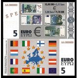 Bn8354 Alemanha 1998 Euro Specimen 5 E 500 Euros