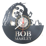 Bob Marley Relógio Disco De Vinil Rock Retrô Decoração