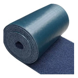 Bobina Capacho Tapete Vinil 5 Metros Antiderrapante Cor Azul marinho Desenho Do Tecido Preto