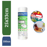 Bobina Picotada Saco Plástico 25x33 500un P Alimentos Rolo