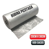 Bobina Saco Plastico Picotada 20x30 Rolo C  500 Sacos Full