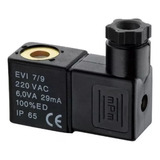Bobina Solenoide 9mm 220v Válvula Pneumática C Plug