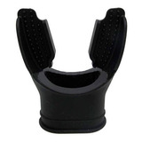 Bocal Para Regulador E Snorkel De Mergulho Cetus Mouth Longo Cor Preto