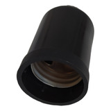 Bocal Soquete E27 Liso Preto Para Lustre E Abajur Kit 10 Peç