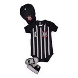 Body Bebê Boina Tênis Temático Mesversário Roupa Bebe