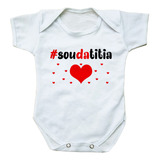Body Bebe Com Frase Tia Presente Roupa Bori Bore Titia