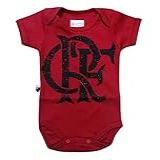 Body Bebê Flamengo Vermelho Escudo Oficial