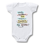 Body Bebê Frases Aceitam Ser Meus Dindos Para Sempre