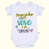 Body Bebê Frases Amorzinho Do Vovô E Da Vovó F15