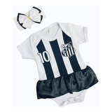 Body Bebe Infantil Mesversario Menino Menina Futebol Santos