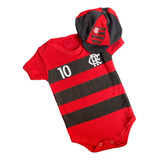 Body Bebe Infantil Mesversario Tematico Futebol Flamengo 