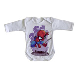 Body Bebê Luxo Homem Aranha Vingadores Avengers Spider Man T