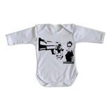 Body Bebê Luxo Matrix Trinity Arma Pistola Revolver Tiro