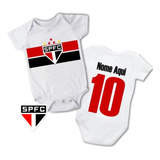 Body Bebê Menino Menina Time São Paulo Personalizado Oferta