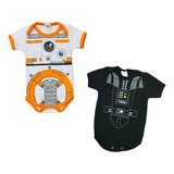 Body Bebe Mesversario Infantil Fantasia Disney Star Wars