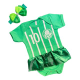 Body Bebe Mesversario Infantil Tematico Futebol Palmeiras