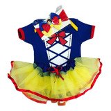 Body Bebê Mesversário Menina Fantasia Tule Laço Papilloo