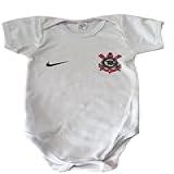 Body Bebe Mesversário Temático Roupa De Bebê Corinthians Preto G 