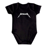 Body Bebê Metallica Heavy Metal Rock Roupa Infantil