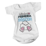 Body Bebê Minha Primeira Páscoa Temática Rabinho De Coelho