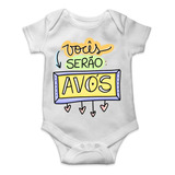 Body Bebê Personalizado Vovô E Vovó Promovido A Vó E Vô