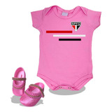 Body Bebe São Paulo Rosa Sapatinho Boneca Personalizado Luxo