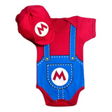 Body Bori Bodie Bebê Mario Super Mario Boina Mesversário
