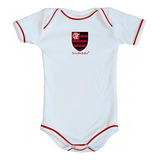 Body Bori Temático Bebê Infantil Times De Futebol Flamengo