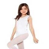 Body Collant Bailarina Infantil Branco 4