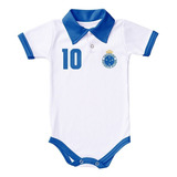 Body De Bebê Cruzeiro Camisa Polo Oficial