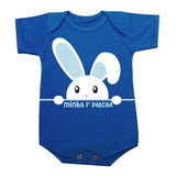 Body De Bebê Minha Primeira Páscoa Frete Grátis