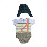 Body De Bebê Temático Mesversario Do Chaves Boina