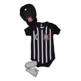 Body De Bebê Times Boina tênis Temático Roupa Bebe Menino
