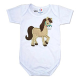 Body De Bebês Cavalo Pequeno Lindo