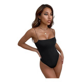 Body Feminino Alça Fina Suplex Premium Alcinha