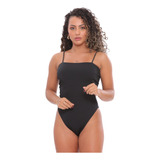 Body Feminino Alcinha Blogueira Decote Reto Liso Sem Bojo