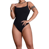 Body Feminino Camiseta Collant Cavado Suplex Liso Sexy Top
