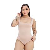Body Feminino Decote Quadrado Suplex Moda Blogueira Verão NUDE TAM UNICO 36 A 42 