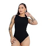 Body Feminino Regata Canelada Moda Blogueira Verão PRETO TAM UNICO 36 A 42