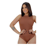 Body Feminino Regata Sem Bojo Veste Ate 46