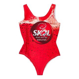 Body Feminino Skol Beats Carnaval Moda Verão