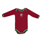 Body Fluminense Bebe Recem Nascido Manga Longa Oficial