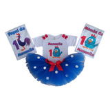 Body Galinha Pintadinha Com Saia De Tutu E Kit Camisetas